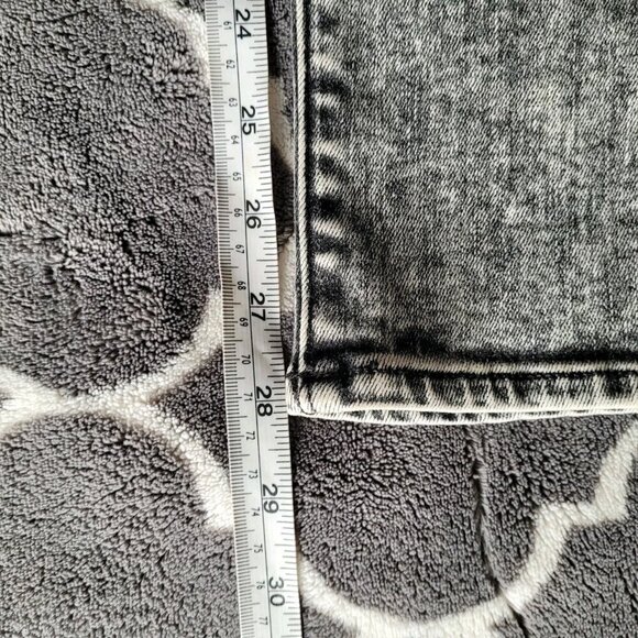 Veronica Beard Brooke Mid Rise Skinny Jeans Size 28 Black Acid Wash Stretchy Euc - Picture 8 of 10